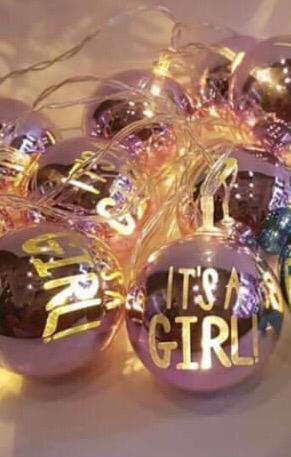 ( 10 Ball ) It’s A Boy , It’s A Girl Fairy Light