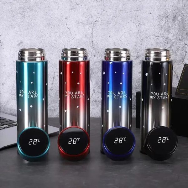 500ml Star Stainless Steel Smart Thermal Bottle With Led Display