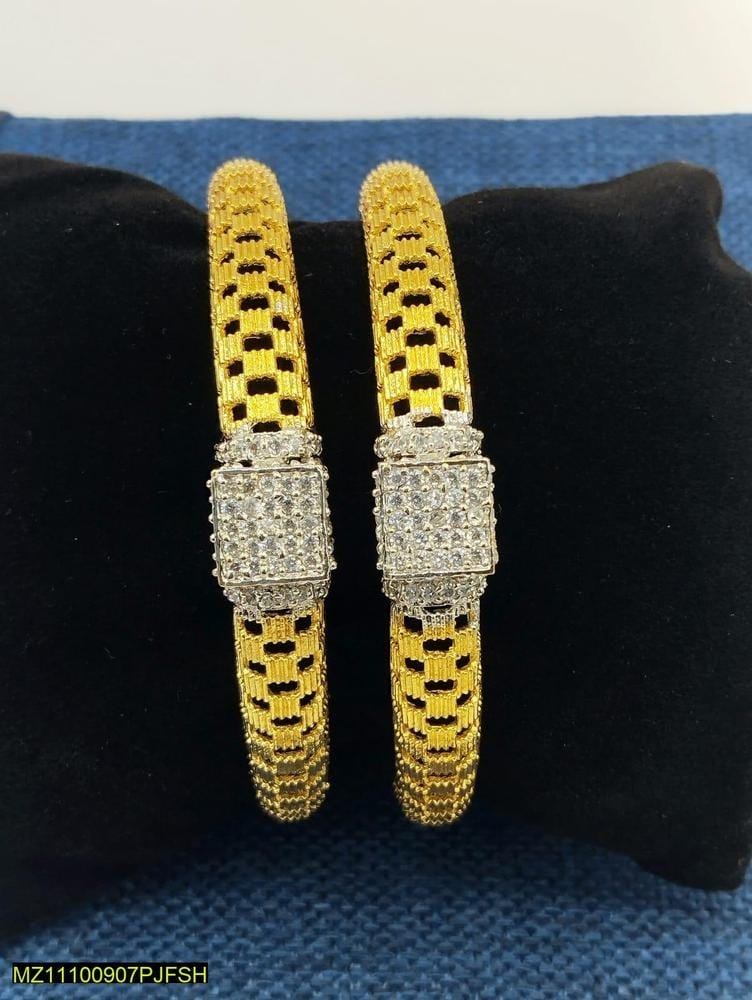 2 Pcs Gold Plated Bangles