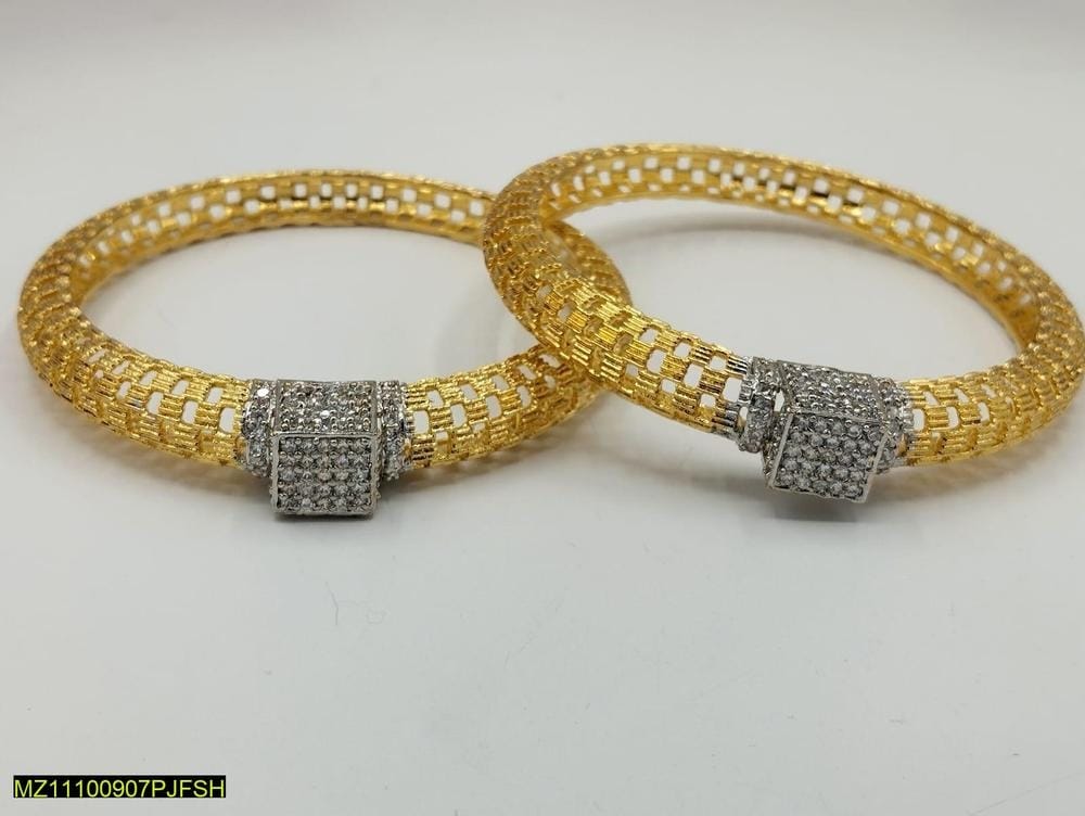 2 Pcs Gold Plated Bangles