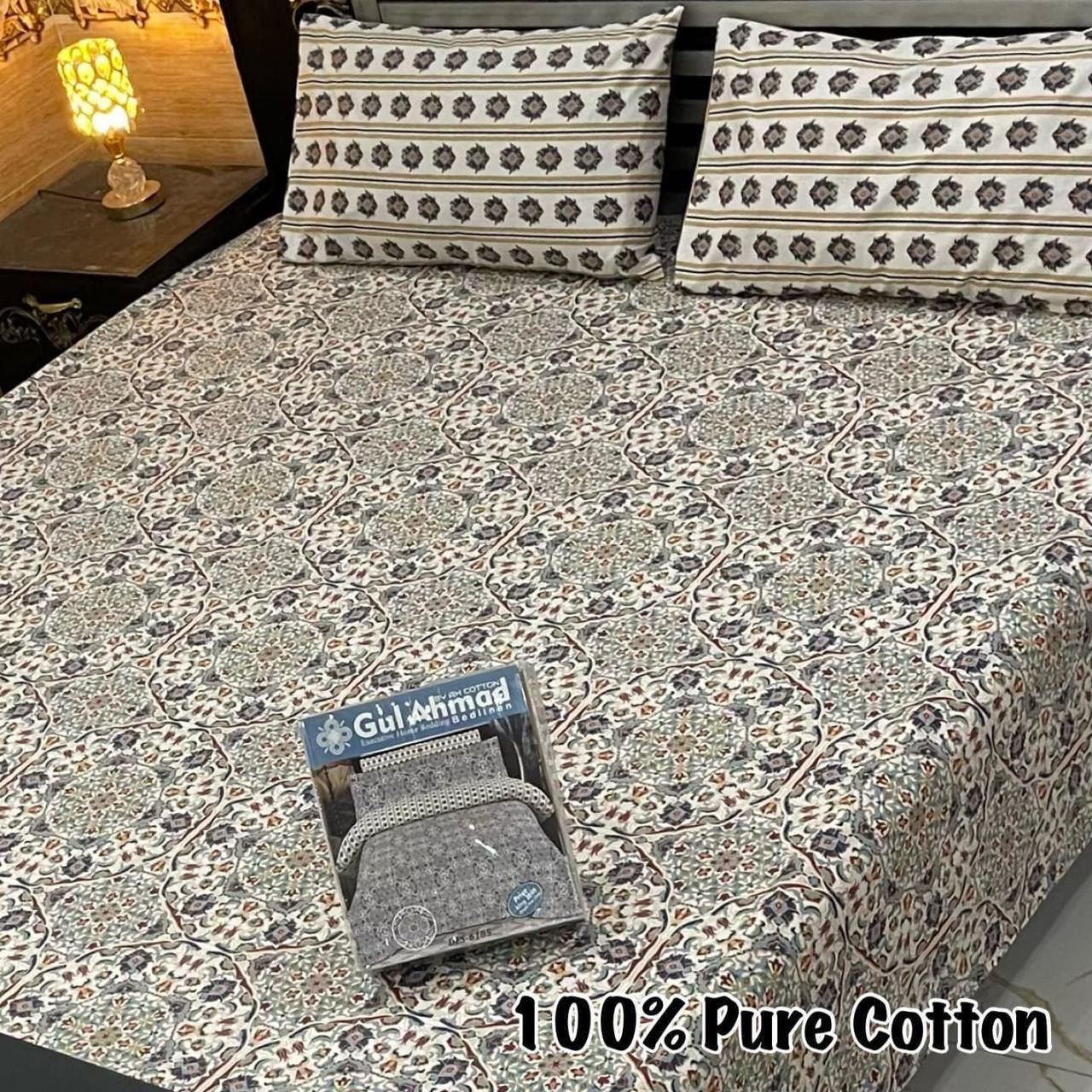 LUXURIOUS KING SIZE BEDSHEET GUL AHMED 1