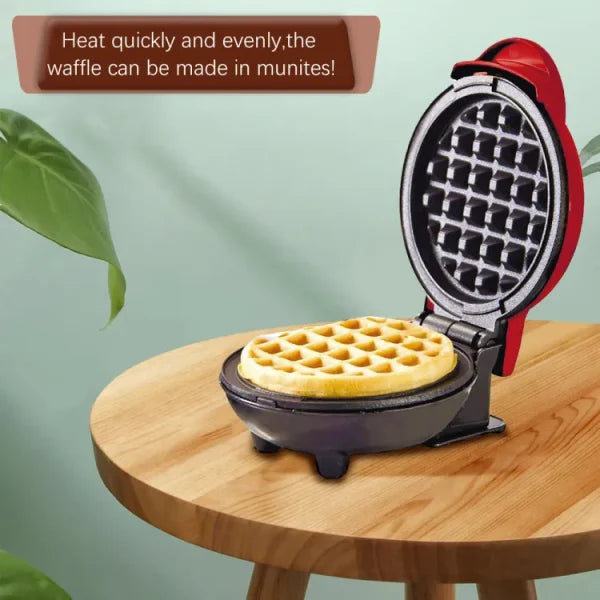 Mini Waffle Maker Breakfast Machine Non Stick Easy Clean