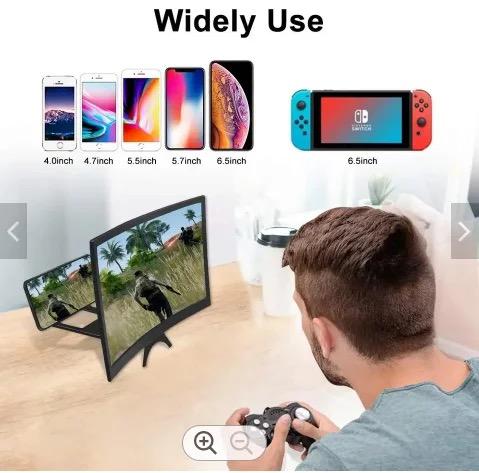 Mobile Phone Screen Magnifier 12 Inch Hd Video Amplifier Stand For Smartphone Gdeals