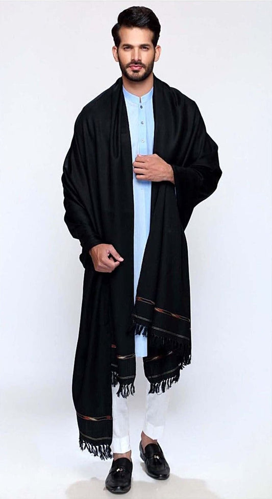 Pure Soft Wool Shawl For Men Dhussa Shawl For Men