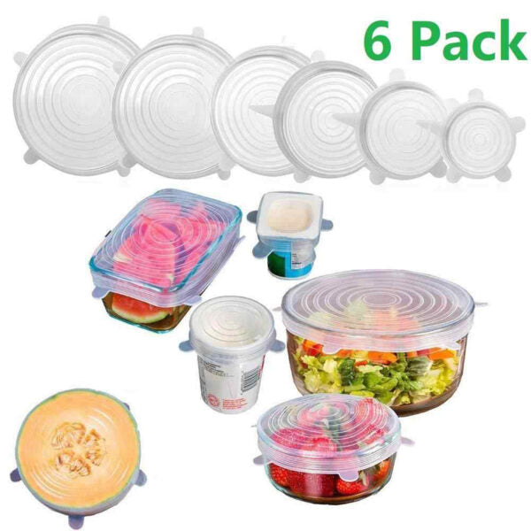 Silicone Lids Cover 6-pcs Set