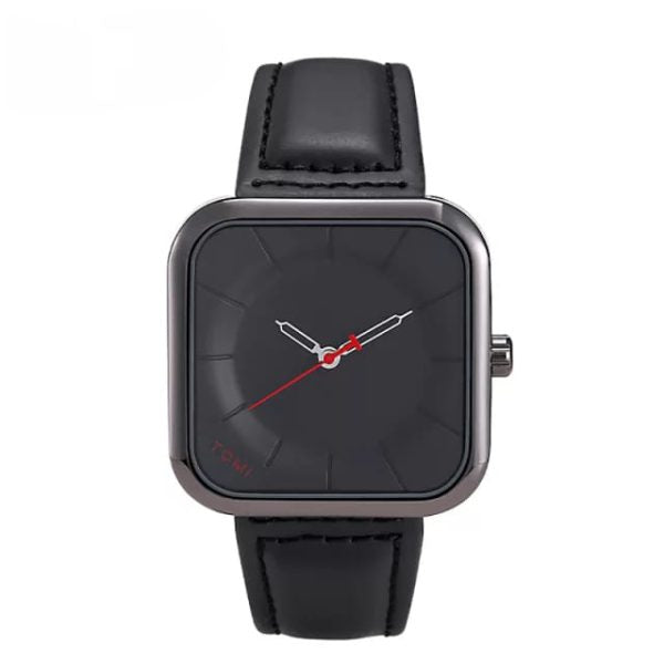 Tomi T-093 Men’s Watch Date Quartz Leather Strap