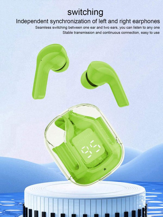 Air31 Earbuds Wireless Crystal Transparent Bluetooth 5.3 Air 31 Ear Buds Wireless Headset