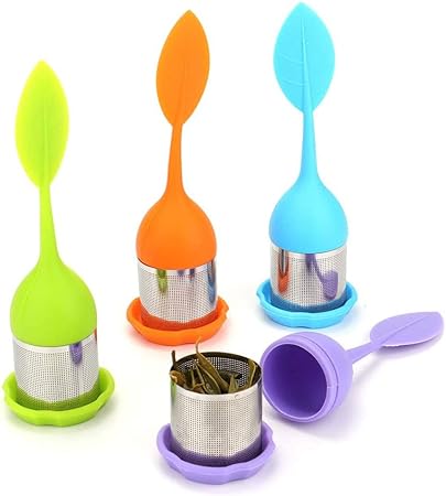 Silicone Tea Infuser – Stainless Steel Strainer Drip