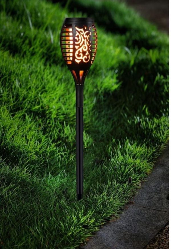 Solar Torch Lights With Flickering Flames For Outdoors Garden Path Light Solar-