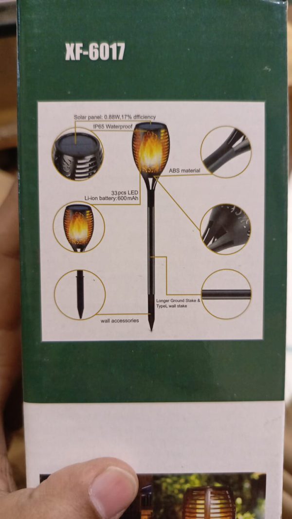 Solar Torch Lights With Flickering Flames For Outdoors Garden Path Light Solar-